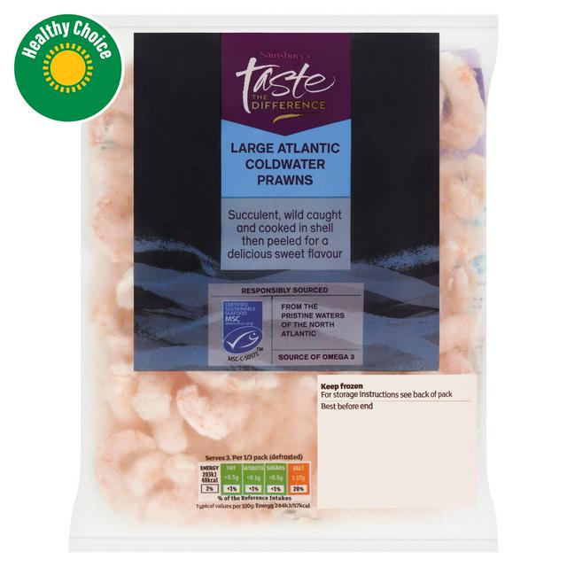 Sainsbury's Canadian Cold Water Prawns, Taste the Difference MSC 250g