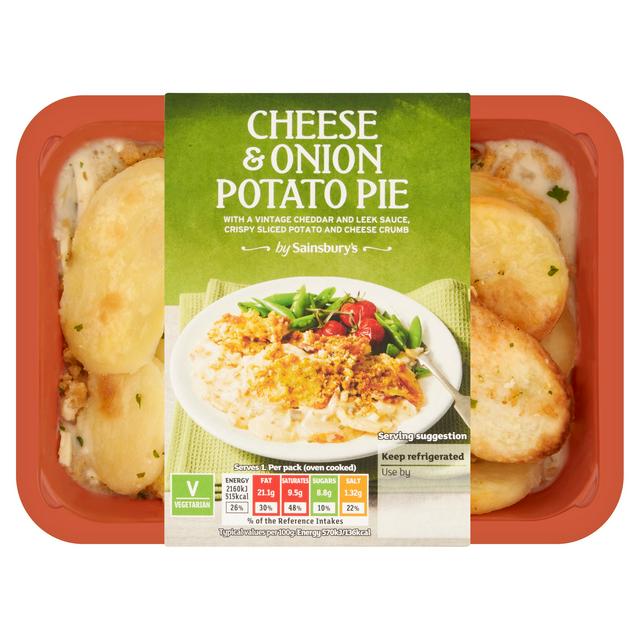 Sainsbury's Cheese & Onion Potato Pie 400g (Serves 1)