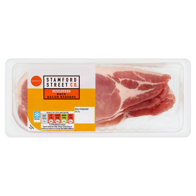 Stamford Street Co. Unsmoked Back Bacon Rashers 300g