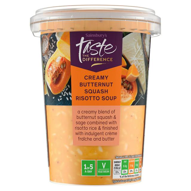 Sainsbury's Creamy Butternut Squash Risotto Soup, Taste the Difference 600g
