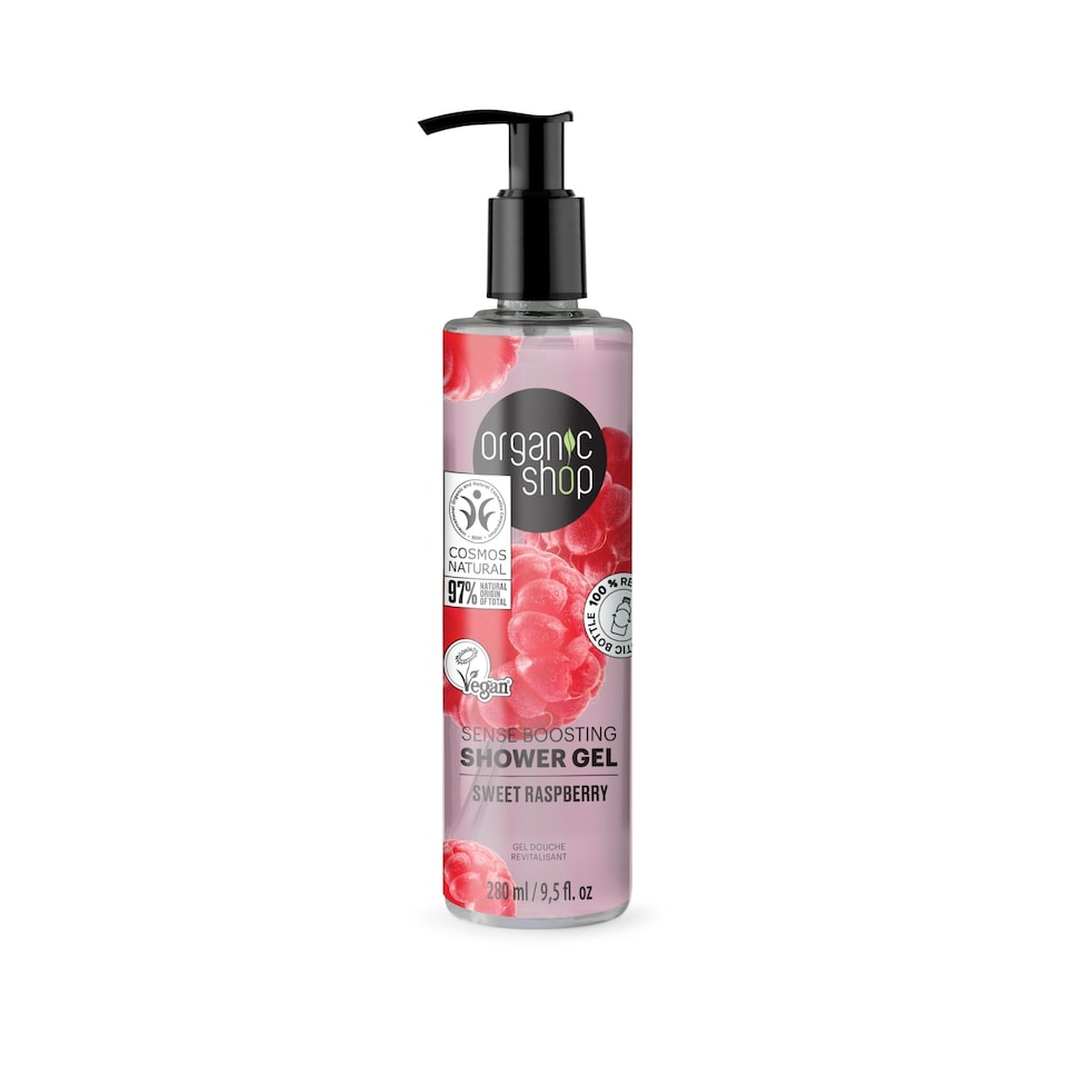 Organic Shop Sense Boosting Shower Gel Sweet Raspberry 280ml