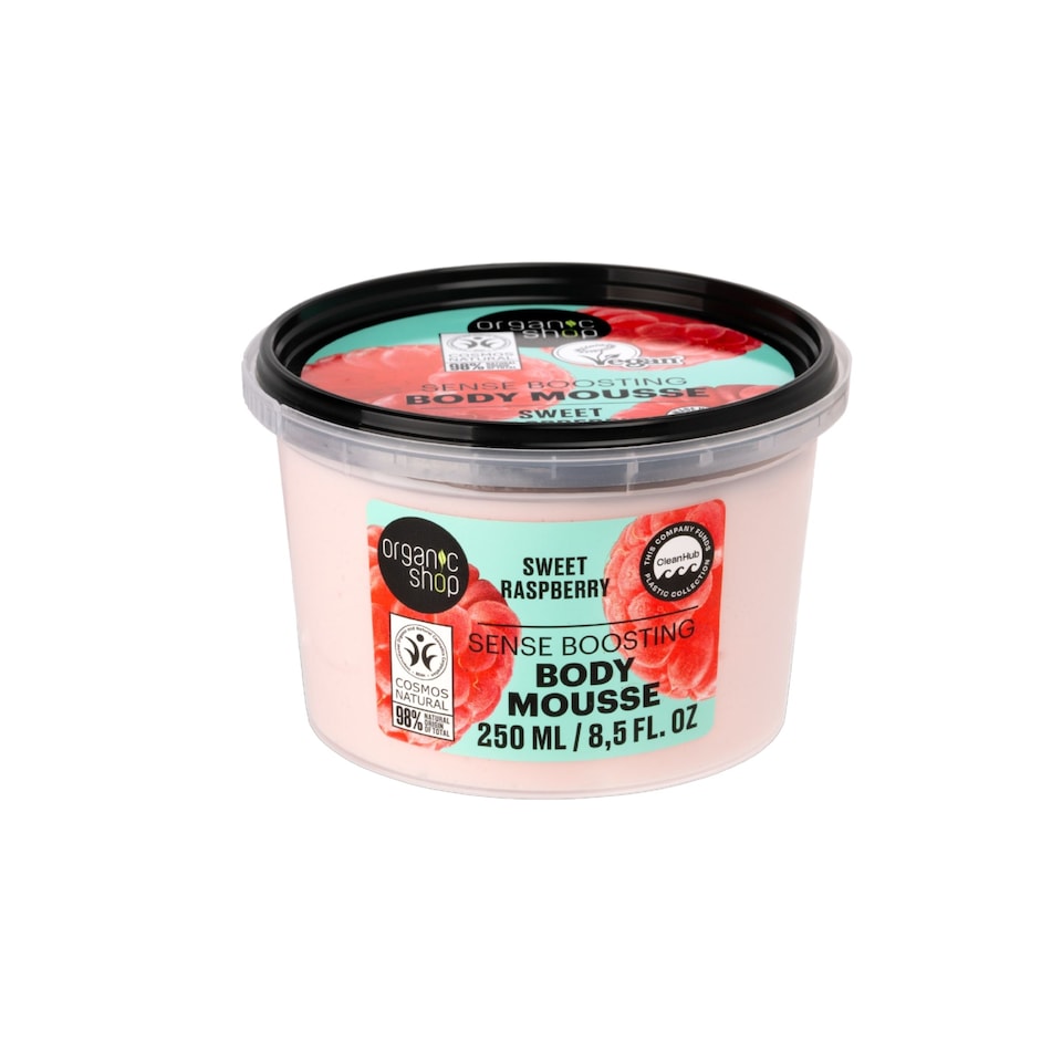 Organic Shop Sense Boost Body Mousse Sweet Raspberry 250ml