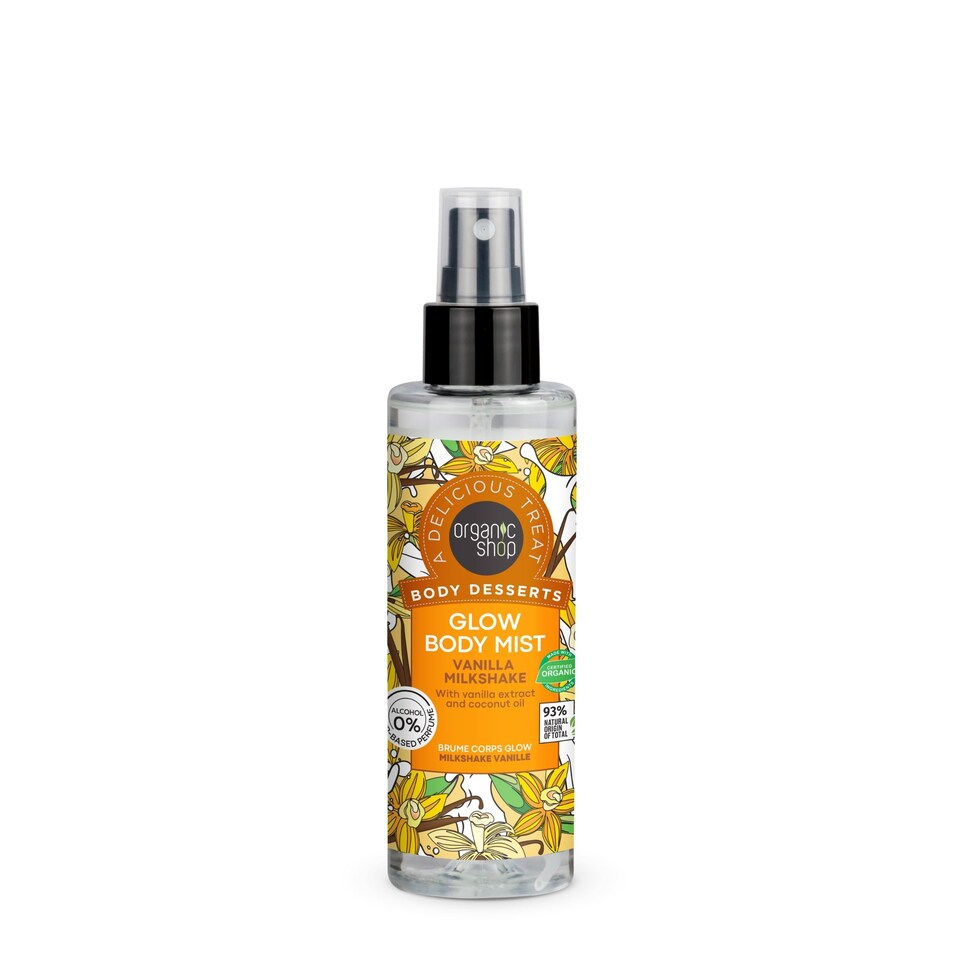 Organic Shop Glow Body Mist Vanilla Milkshake, 200ml