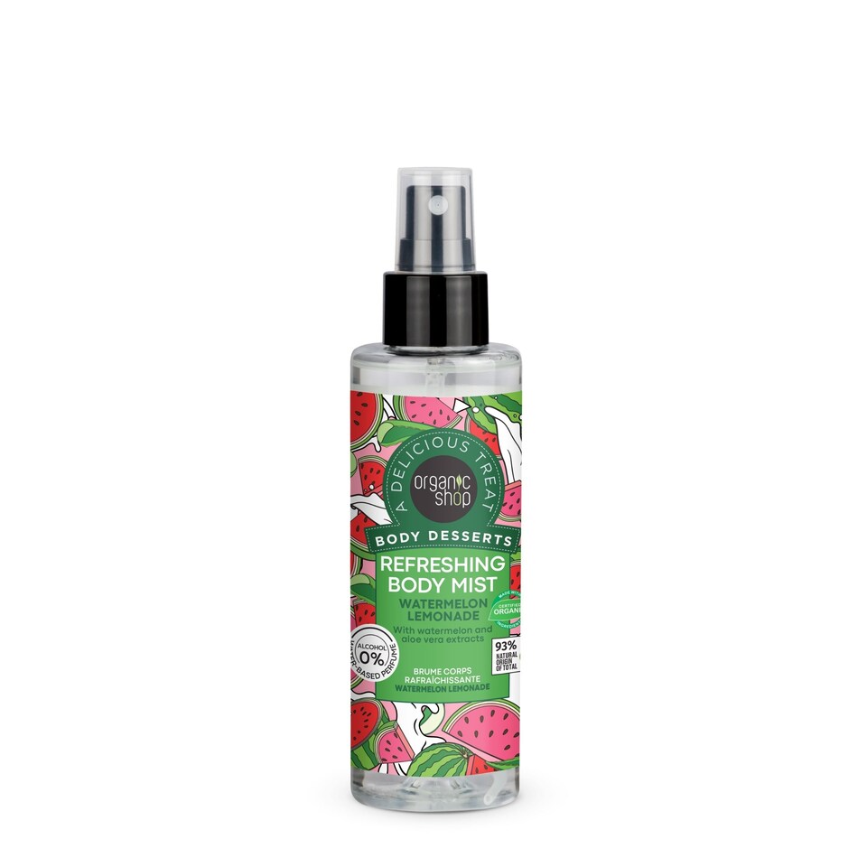 Organic Shop Refreshing Body Mist Watermelon Lemonade, 200ml