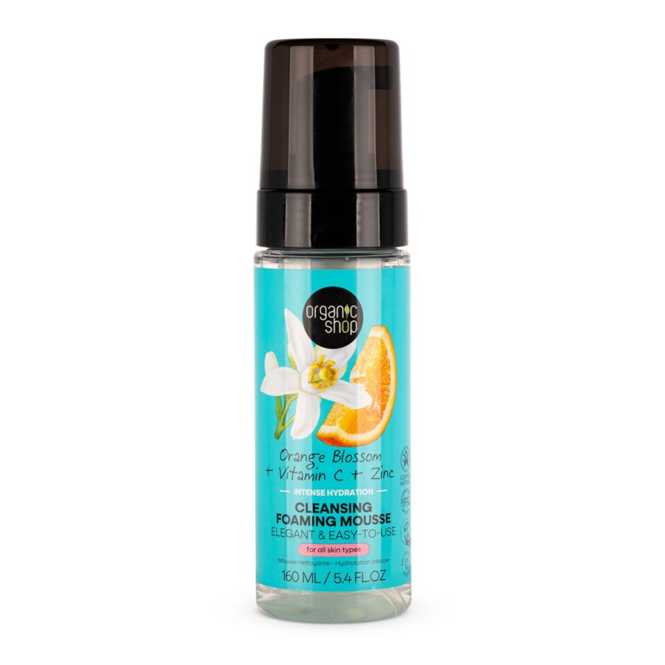 Organic Shop Orange Blossom Hydration Cleansing Mousse 160ml