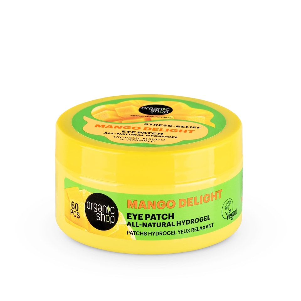 Organic Shop Stress Relief Mango Delight Eye Patch, 60pcs