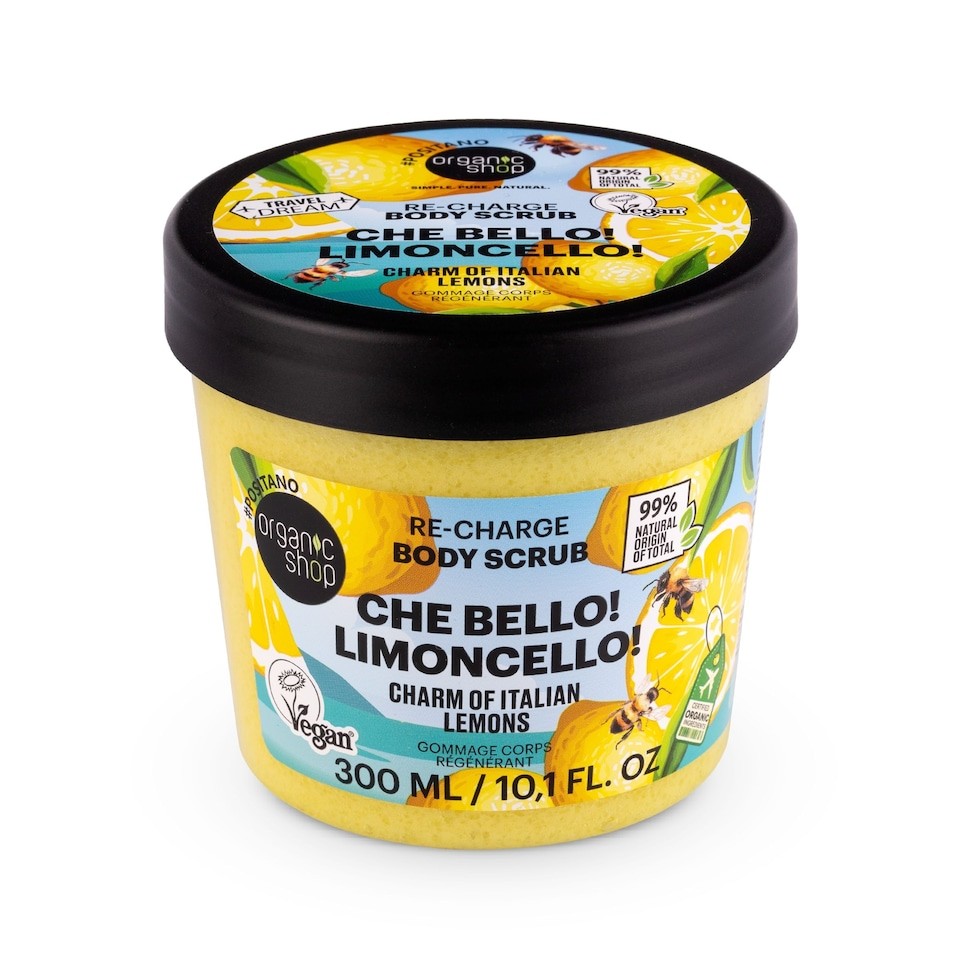 Organic Shop CheBello Limoncello ReCharge Body Scrub, 300ml