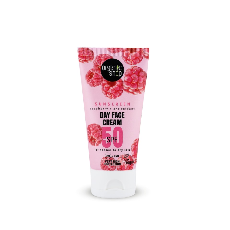 Organic Shop Sunscreen Day Face Cream 50SPF Normal skin 50ml