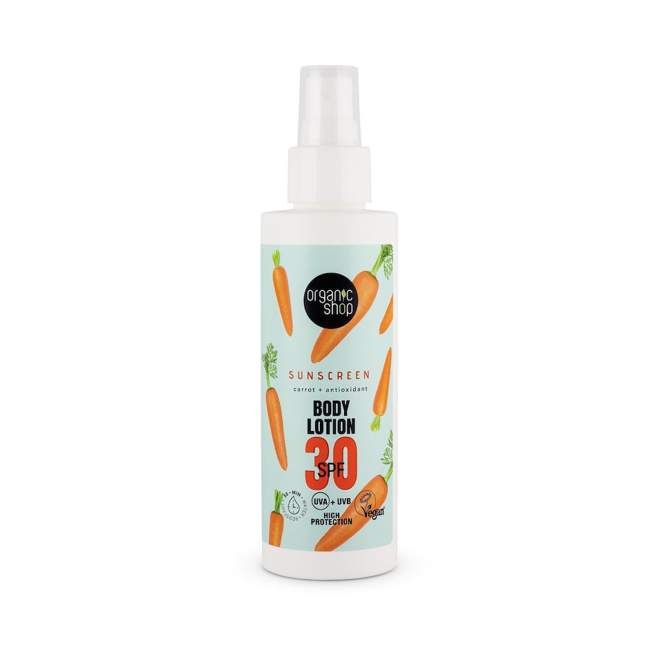 Organic Shop Sunscreen Body Lotion 30 SPF 150ml