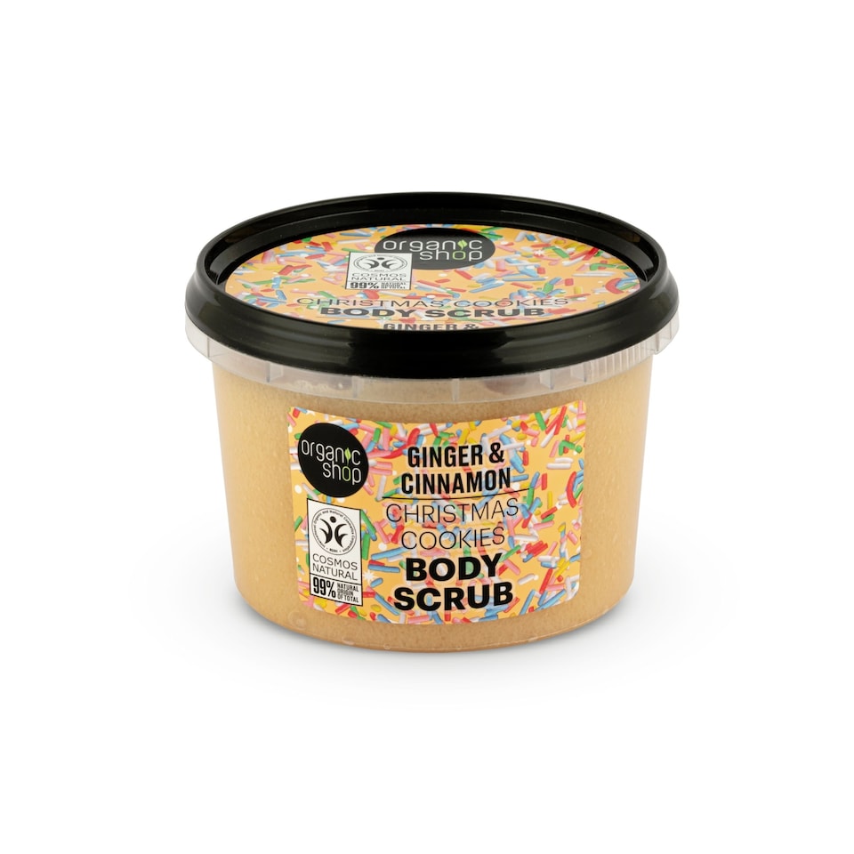Organic Shop Christmas Cookies BodyScrub Ginger&Cinnamon