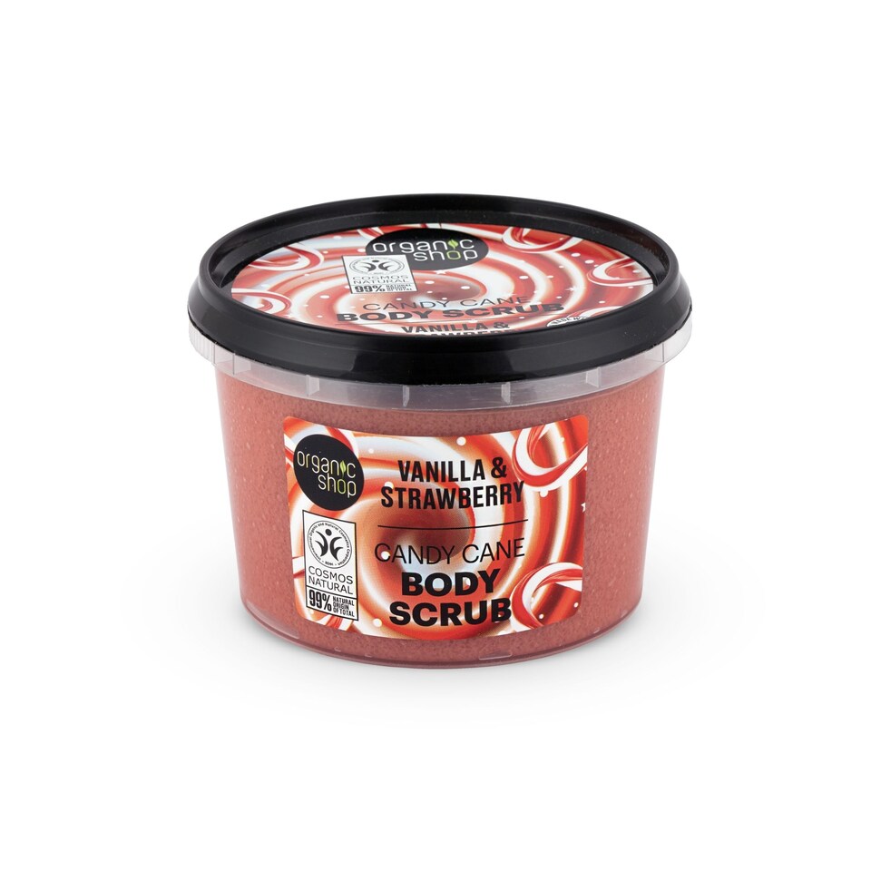 Organic Shop Candy Cane Body Scrub Vanilla&Strawberry 250ml