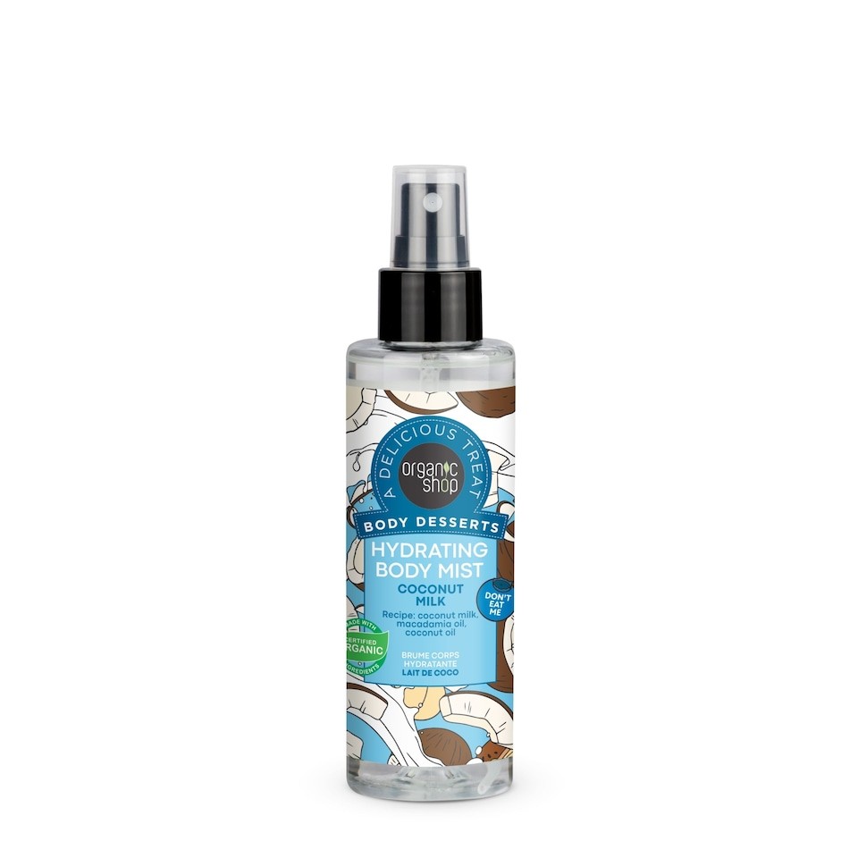 Organic Shop Hydrating Body Mist Coconut Milk, 200ml