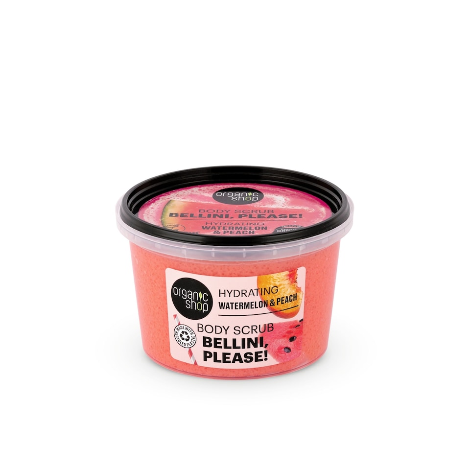 Organic Shop Bellini Please BodyScrub Watermelon&Peach 250ml