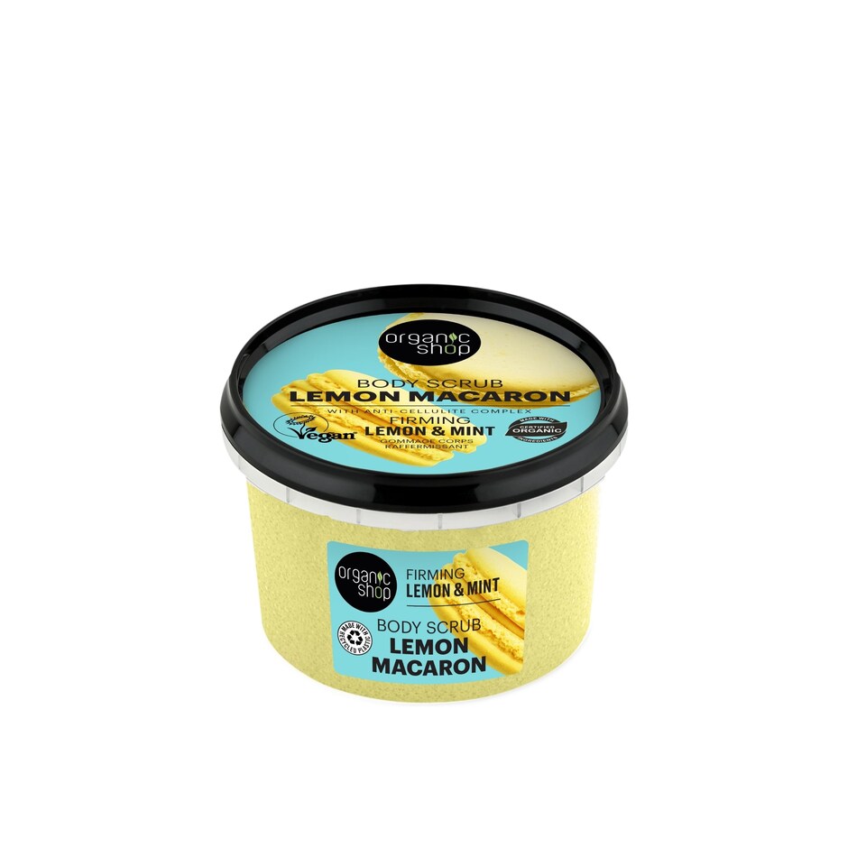 Organic Shop Lemon Macaron Body Scrub Lemon&Mint 250ml