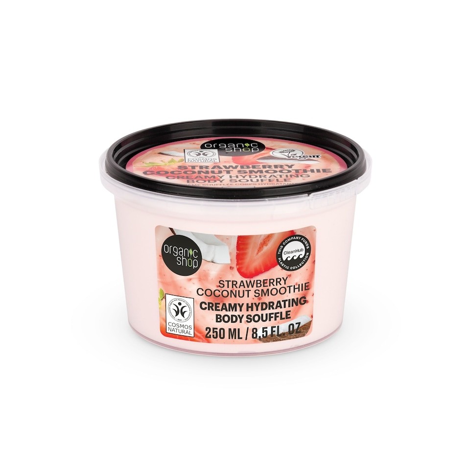 Organic Shop Strawberry Coconut Smoothie Body Souffle 250ml