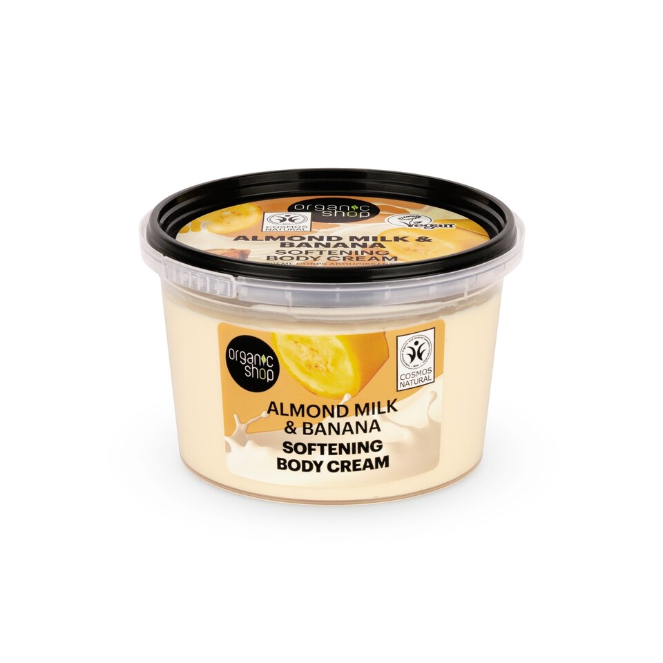 Organic Shop Almond Milk & Banana Softening Body Cream 250ml