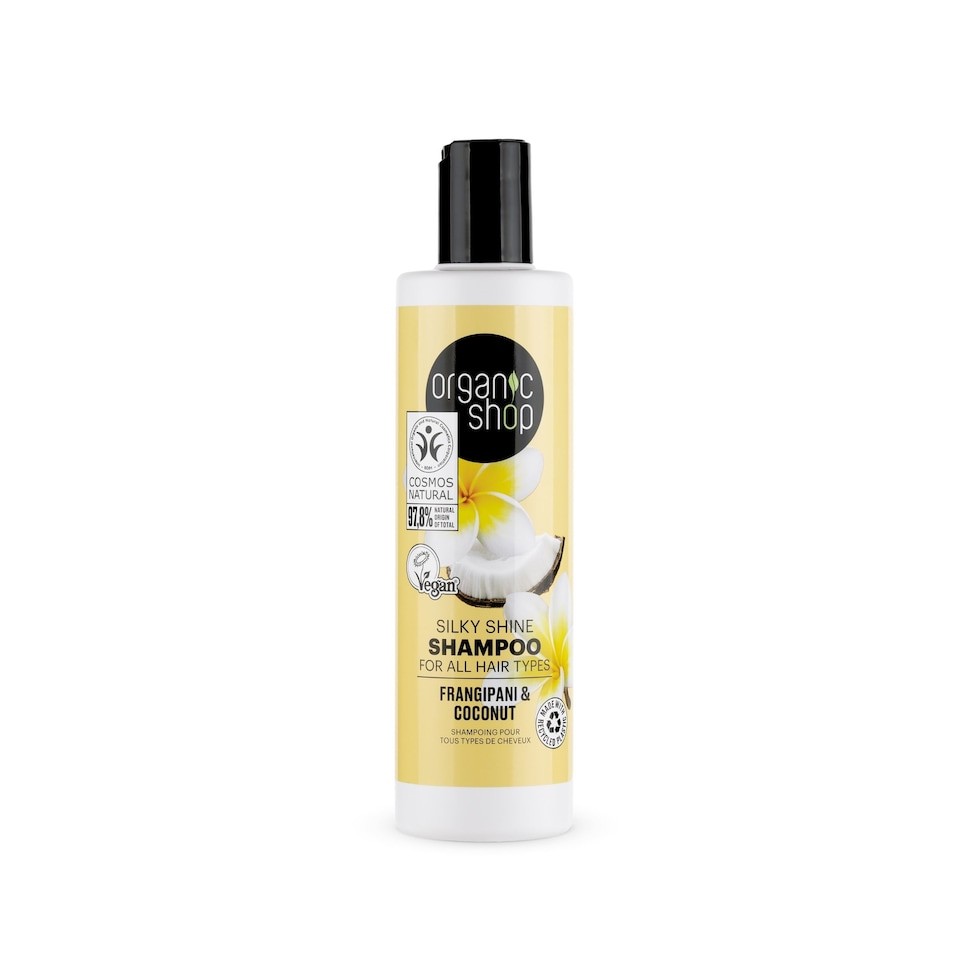 Organic Shop Silky Shine Shampoo Frangipani & Coconut 280ml
