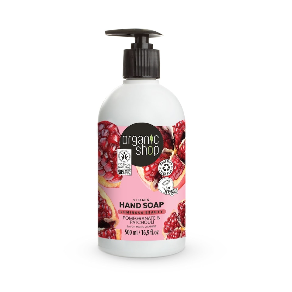 Organic Shop Vitamin Hand Soap Pomegranate & Patchouli 500ml