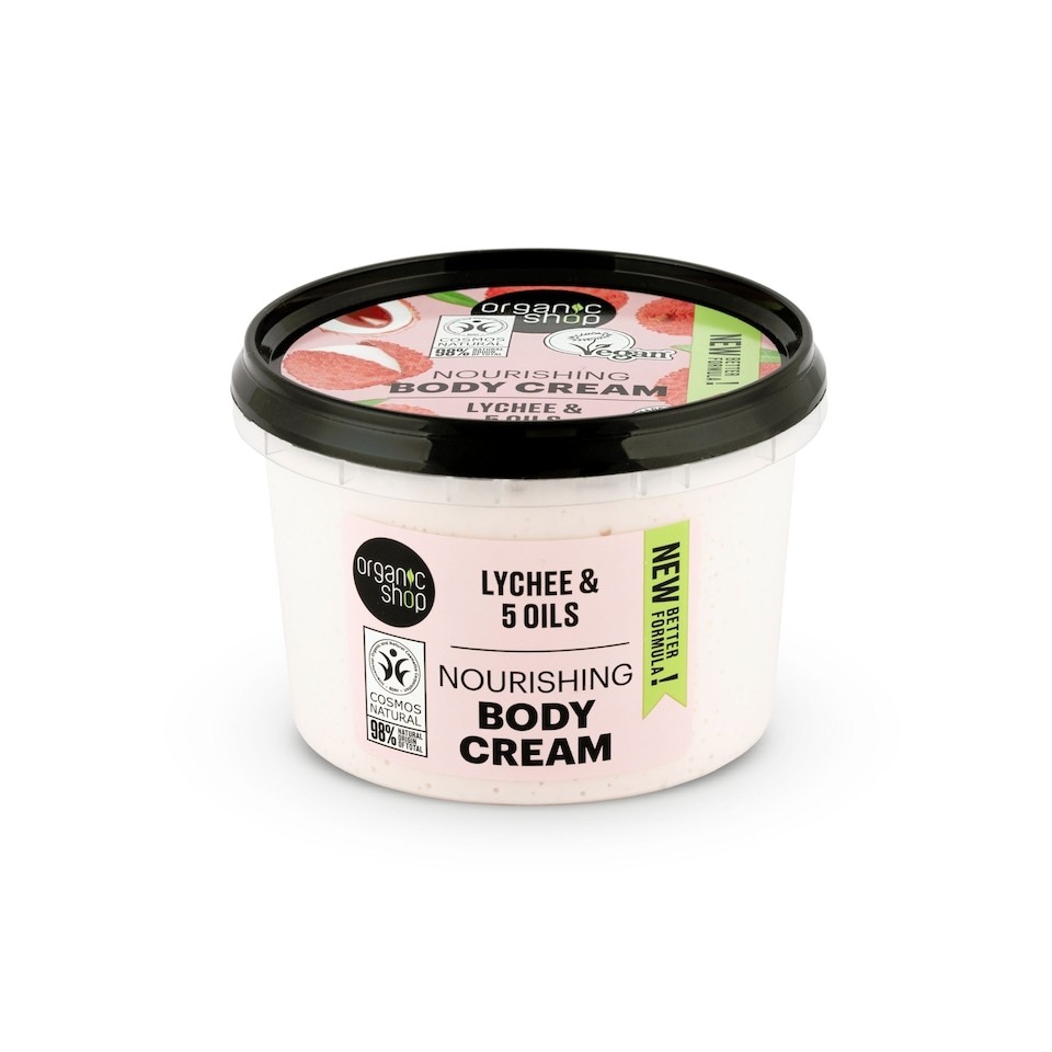 Organic Shop Nourishing Body Cream Lychee 250ml