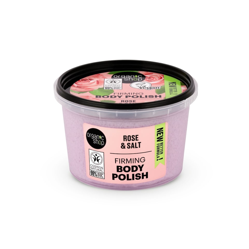 Organic Shop Firming Body Polish Rose&Salt 250ml