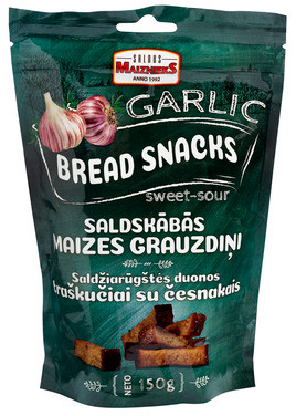 Sursøt Brød m Hvitløk 150g 10stk