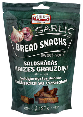 Sursøt Brød m Hvitløk 150g 10stk