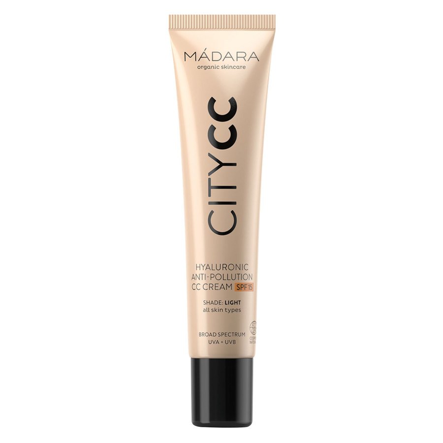 Mádara City CC Hyaluronic Anti-Pollution CC Cream SPF15 Light Beige 40ml