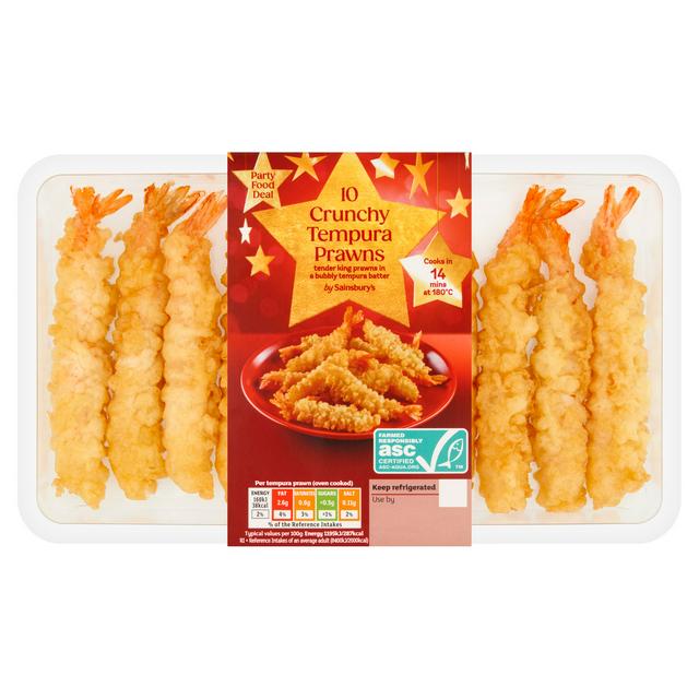 Sainsbury's Crunchy Tempura Prawns x10 150g