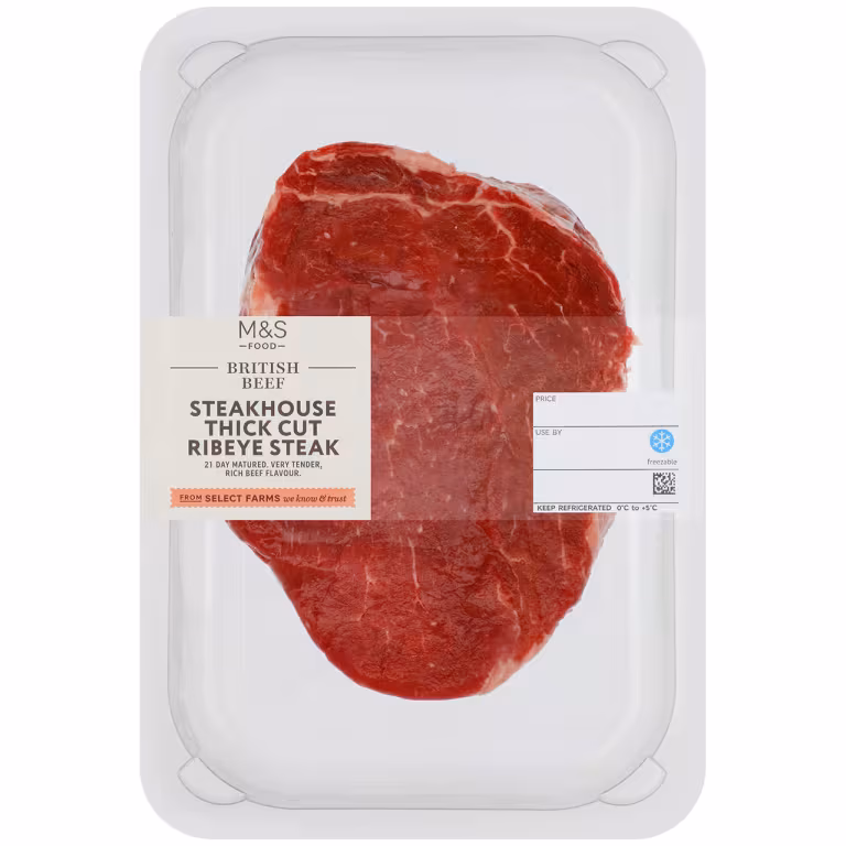 M&S British Beef Thick Cut Ribeye Steak