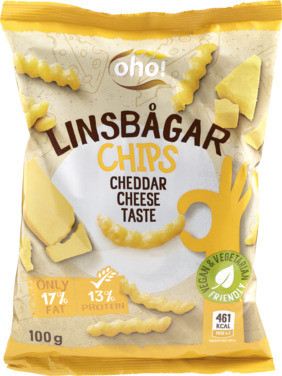Oho! Linsesnacks Cheese 100g