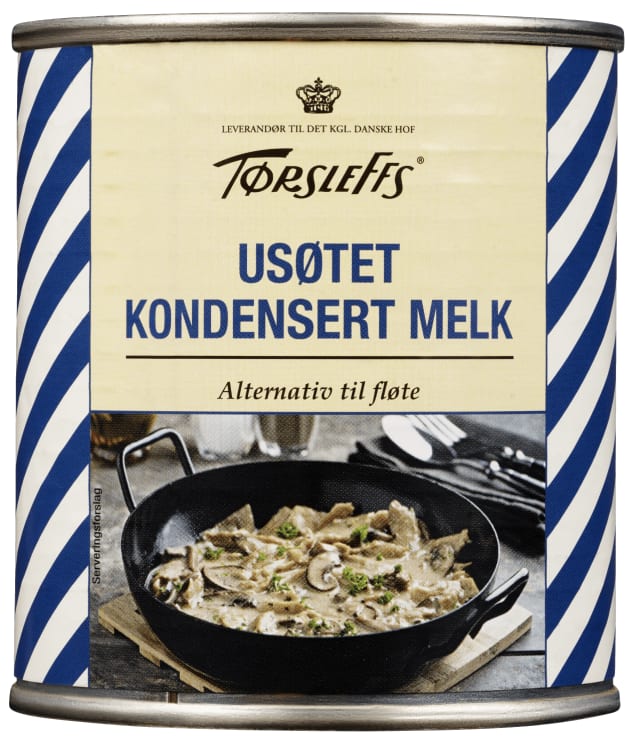 Melk Kondensert Usøtet 320g Tørsleffs