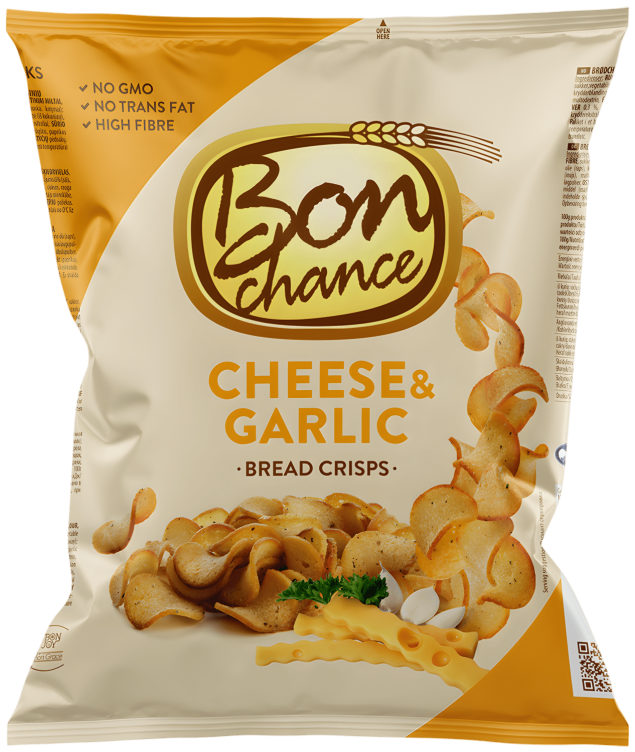 Brødchips Ost&Hvitløk 120g Bon Chance