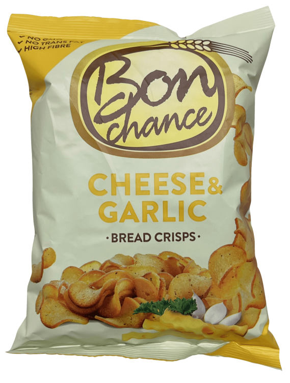 Brødchips Ost&Hvitløk 120g Bon Chance