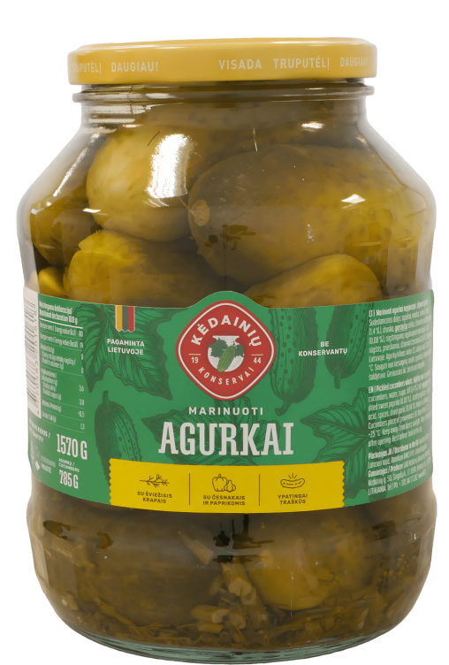 Agurk Marinert 1570g Kedainiu