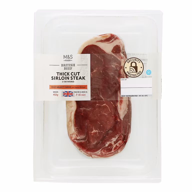 M&S British Beef Thick Cut Sirloin Steak