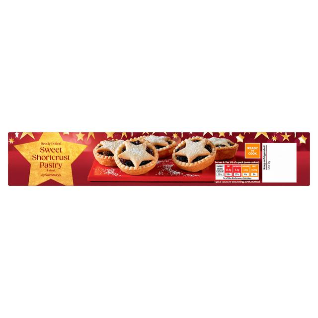 Sainsbury's Sweet Shortcrust Pastry Sheet x1 320g