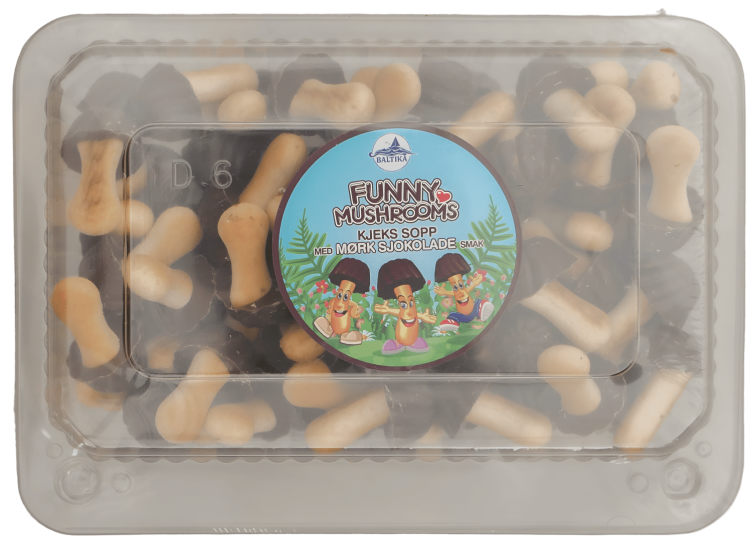 Kjeks Sopp m/Mørk Sjokolade 250g