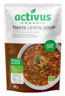 Three Lentil Soup 400g Økologisk/vegan/glutenfri Activus