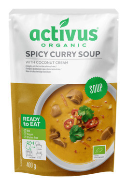 Spicy Curry Soup 400g Økologisk/vegan/glutenfri