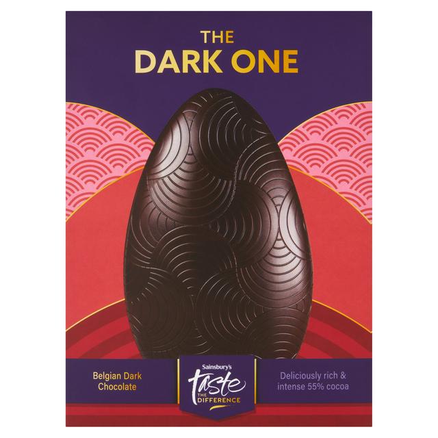 Sainsbury's Large the Dark One Belgian Chocolate, Taste the Difference 150g