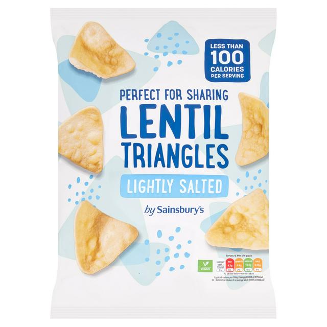 Sainsbury's Lightly Salted Lentil Triangles 85g