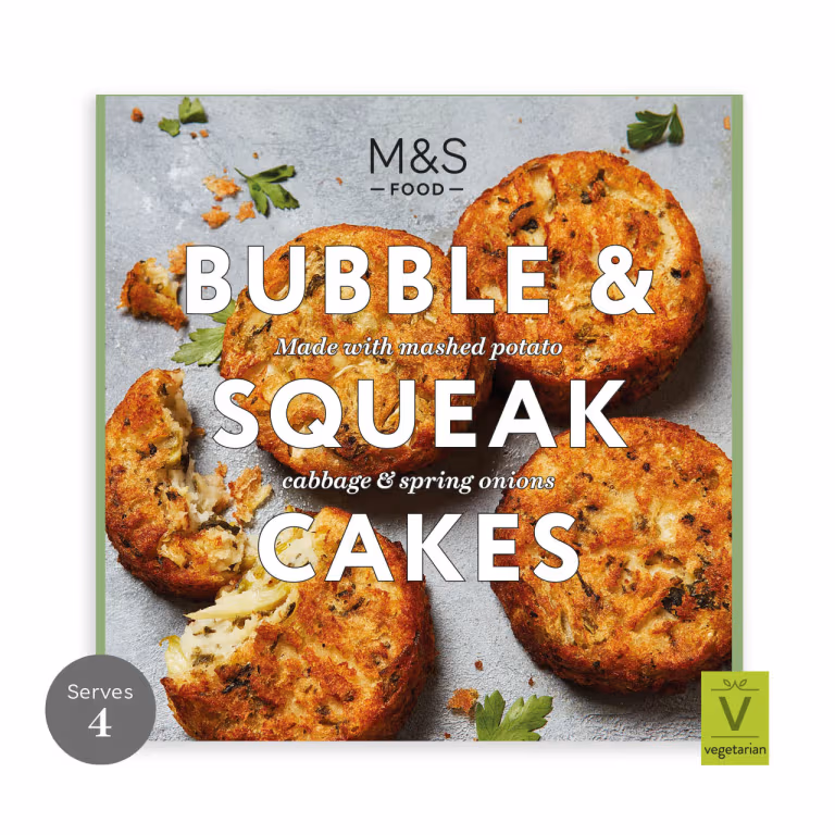 M&S Bubble and Squeak Cakes