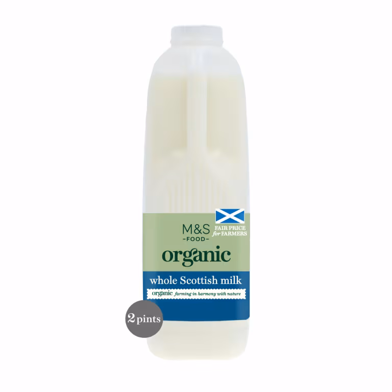 M&S Organic Scottish Whole Milk