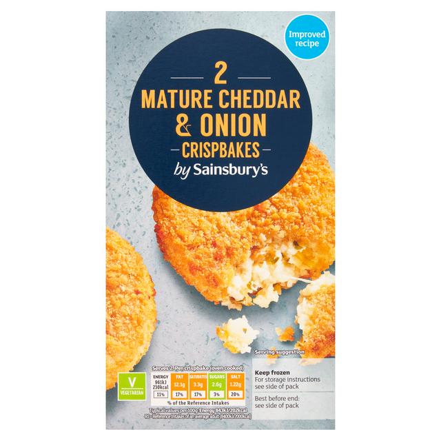 Sainsbury's Mature Cheddar & Onion Crispbakes x2 240g