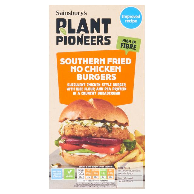 Plant Pioneers Southern Fried No Chicken Burgers 227g