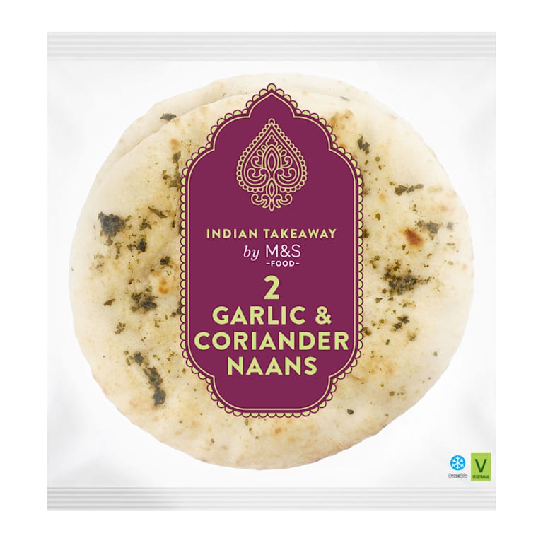 M&S Large Garlic and Coriander Naans
