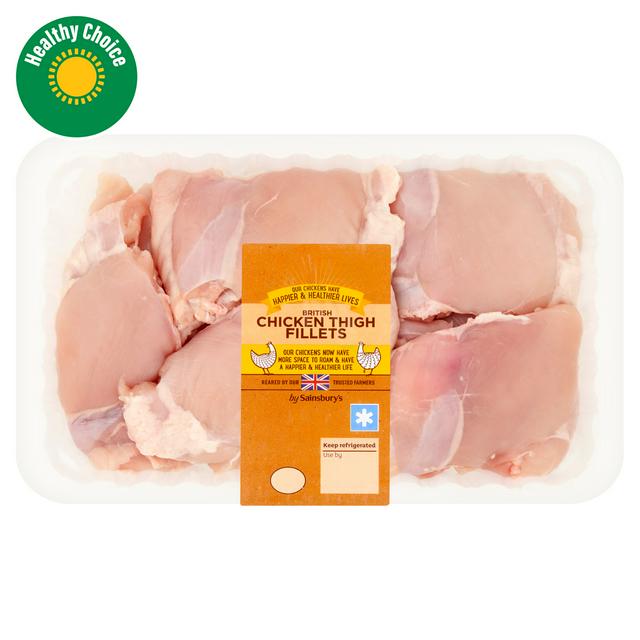 Sainsbury's 1kg British Chicken Thigh Fillets