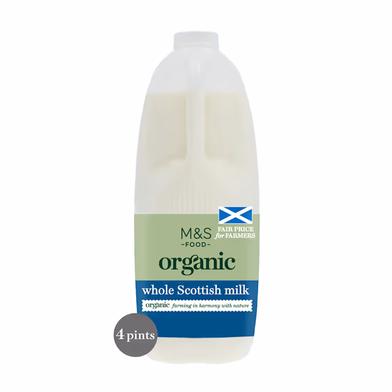M&S Organic Whole Scottish Milk