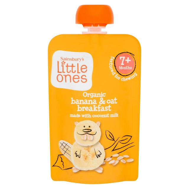 Sainsbury's Little Ones Organic Banana & Oat Breakfast 7+ Months 100g