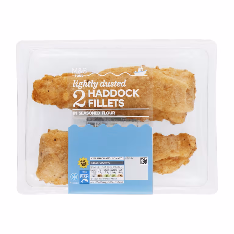 M&S Lightly Dusted Haddock Fillets